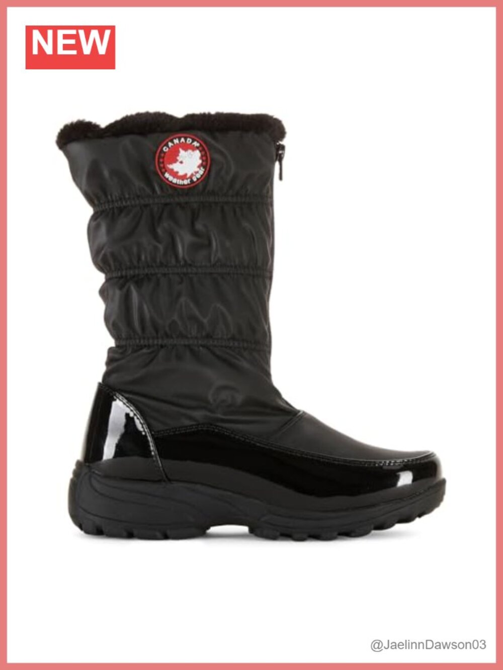 Women's Winnie Snow Boots, Waterproof Insulated Knee-High with Faux Fur Trim